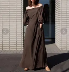 【FRAY I.D】ボリュームスリーブオフショルワンピ