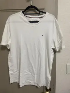 TOMMY HILFIGER Vネック Tシャツ ホワイト