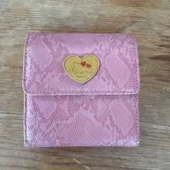 Hello Kitty 三つ折り財布 ピンク パイソン柄のサムネイル