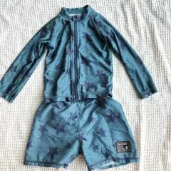 ベビー　キッズ　男の子　星柄 長袖水着 90サイズ　ラッシュガード