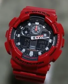 CASIO G-SHOCK GA-100B レッドのサムネイル