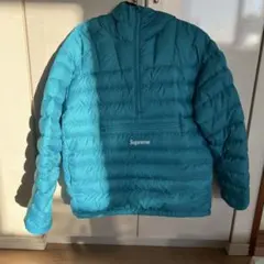 Supreme ハーフジップ ダウンジャケット ブルー M