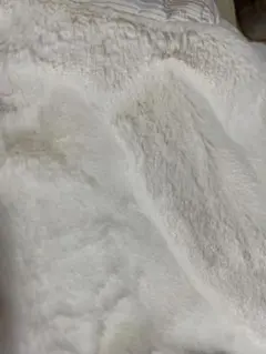 キッズホワイト ストライプ柄 ダウンジャケット 110cm