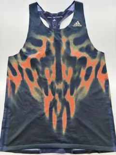 美品　adidas アディダス　タンクトップ ダークブルー/オレンジ