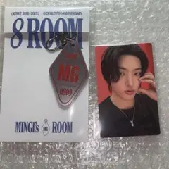 ateez 8room キーリング　トレカ　ミンギ