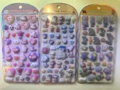 O*U様 正規品　コットンパフィシール ズートピア　ベイマックス スヌーピー 3