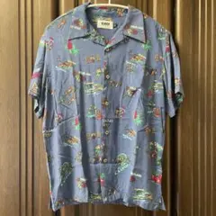 BENDER TOKYO アロハシャツ 総柄 ブルー Mサイズのサムネイル