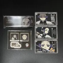 鬼滅の刃 ロング缶バッジ アクリルステッカー コレクションカード 胡蝶