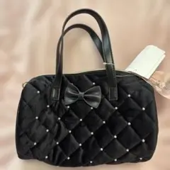 しまみさ　キルティングショルダーバッグ　2way ベロア