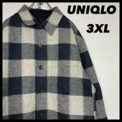 UNIQLO 3xl ブロックチェック　バッファローチェック　10