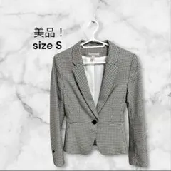 H&M ジャケット シングル 千鳥柄 サイズS フォーマル
