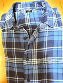 UNIQLO ユニクロ　ネイビーチェック柄ネルシャツXL