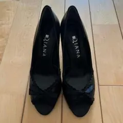 DIANA オープントゥパンプス 23.5㎝