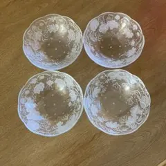 ガラス製デザートボウル 4個セット