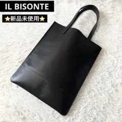 新品未使用✨　IL BISONTE ハンドバッグ　トートバッグ　ブラック