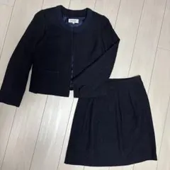 soup ノーカラーセレモニースーツ⭐︎９号　ジャケット　スカート2点セット