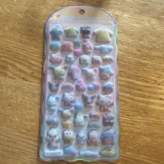 サンリオキャラクター コットンパフィー　ステッカーシート 48枚入り