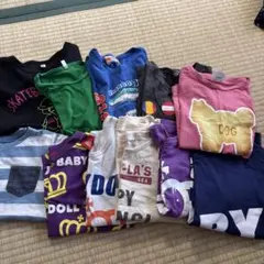 春夏 120〜130cmキッズ服セット売りTシャツとショートパンツ　古着