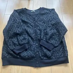 Honeys ♪8分袖フラワー刺繍カーデ ィガン♪のサムネイル