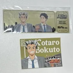 ハイキュー!! 飛べ！最高の景色を全国の頂で！ステッカー チケット風クリアカード