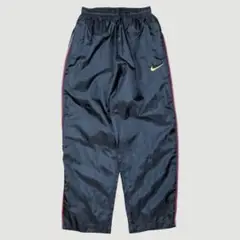 ワタリ46cm超極太 OLD NIKE XLサイズ バギートラックパンツ 黒 ワタリ46cm超極太 OLD NIKE XLサイズ バギートラックパンツ 黒