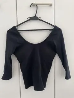 新品searoomlynnパッドinスムースタッチバックオープンタンクBLACK