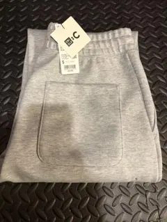 【未使用】ユニクロC ワイドスウェットパンツ Sサイズ　グレー　標準丈