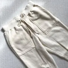 GU ホワイト裏起毛スウェット　Sサイズ