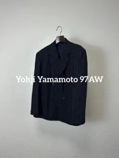 希少 美品 97年製 ワイズ 上質 ダブルブレスト テーラードジャケット