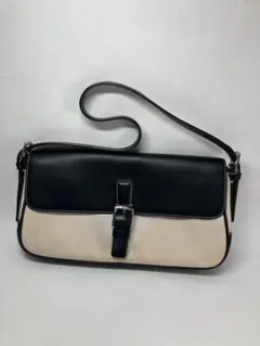 COACH コーチ ショルダーバッグ 7702 レザー×キャンバス