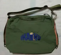 graniph★IKAIKU 刺繍 オリーブグリーン ショルダーバッグ