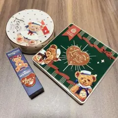 フラワーノーズ ラブベアシリーズ3点セット アイシャドウ リップ ファンデケース