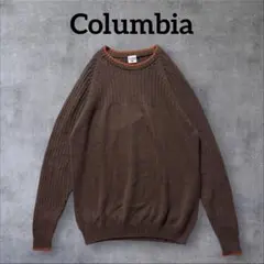 90s Columbia コットンニット XL ブラウンのサムネイル