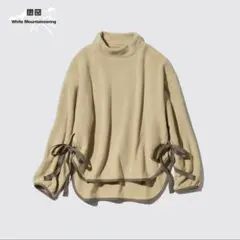 ユニクロ フリースオーバーサイズモックネックプルオーバー