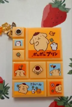 サンリオ　タイルシール風ミニミラー　ポムポムプリン