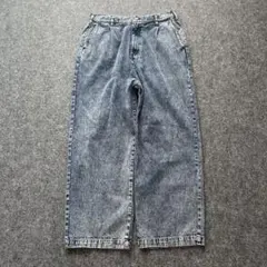 vintage メンズ　ワイド　デニムパンツ アメカジ　ストリート　L