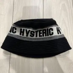 HYSTERIC GLAMOUR バケットハット ブラック/グレー フリーサイズ
