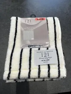 yumi しまむら tal.byyumi. 121 タオル ストライプ 黒