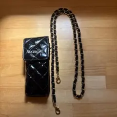 INGEBORG ショルダーストラップ スマホショルダーブラック/ゴールドのサムネイル