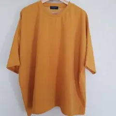 BACK NUMBER　ビックシルエットTシャツ　ドルマンスリーブ　メンズL　黄