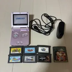 【動作確認済】任天堂 ゲームボーイアドバンス sp パールピンク ソフト付き