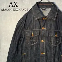 美品☆A|X アルマーニエクスチェンジ Gジャン デニムジャケット 3色ステッチ