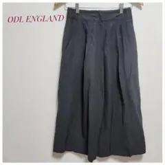 【良品】ODL ENGLAND グレー ワイドパンツ34 トリアセテート