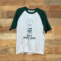 チャーリー・ブラウン ラグランTシャツ　L