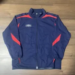 UMBRO サッカー　キッズ用　ウィンドブレーカー ネイビー/レッド