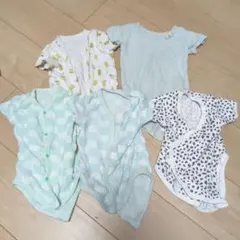 ベビー肌着セット 70 80 前開き