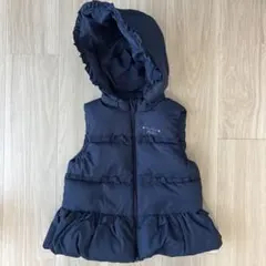 BEBE べべ　フリルダウンベスト　130㎝