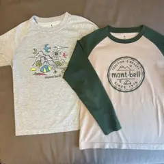 モンベル ★ 長袖シャツ 長袖Tシャツ ウイックロン 140 セット まとめ売り