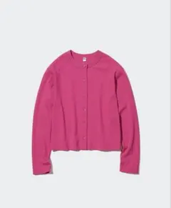 UVカットジャージクルーネックカーディガン（長袖）　UNIQLO