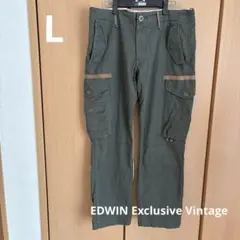 EDWIN Exclusive Vintage カーゴパンツ オリーブグリーン